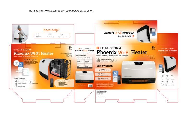 Heat Storm packaging and product photography