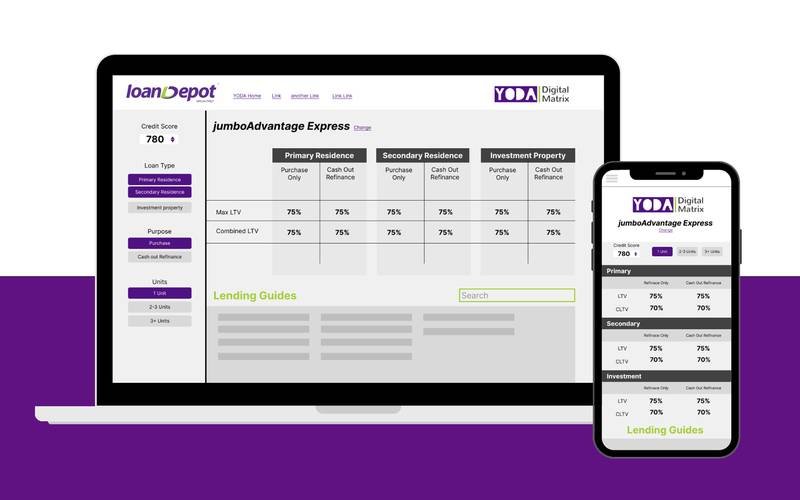loanDepot internal tools and design system