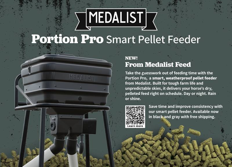 Medalist Feed product flyers and packaging
